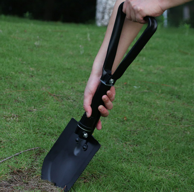 Cuốc Làm Vườn Gấp Gọn, Xẻng Quân Dụng Đa Năng 47cm