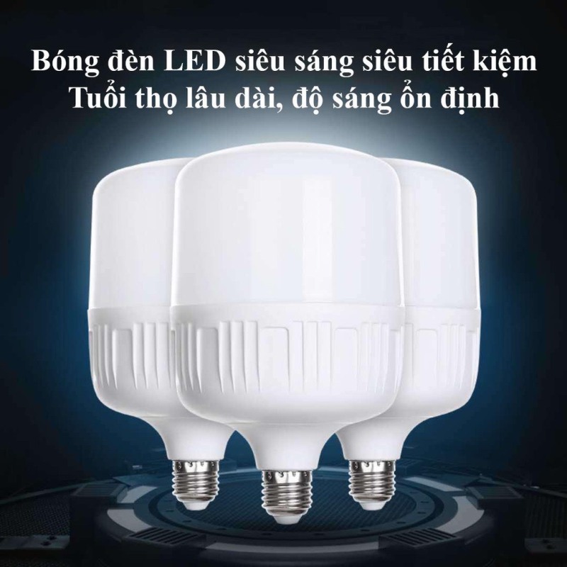 Bóng Đèn Led Siêu Sáng, Siêu Tiết Kiệm, Tuổi Thọ Lên Tới 25000 Giờ, Đui 27E Không Gỉ