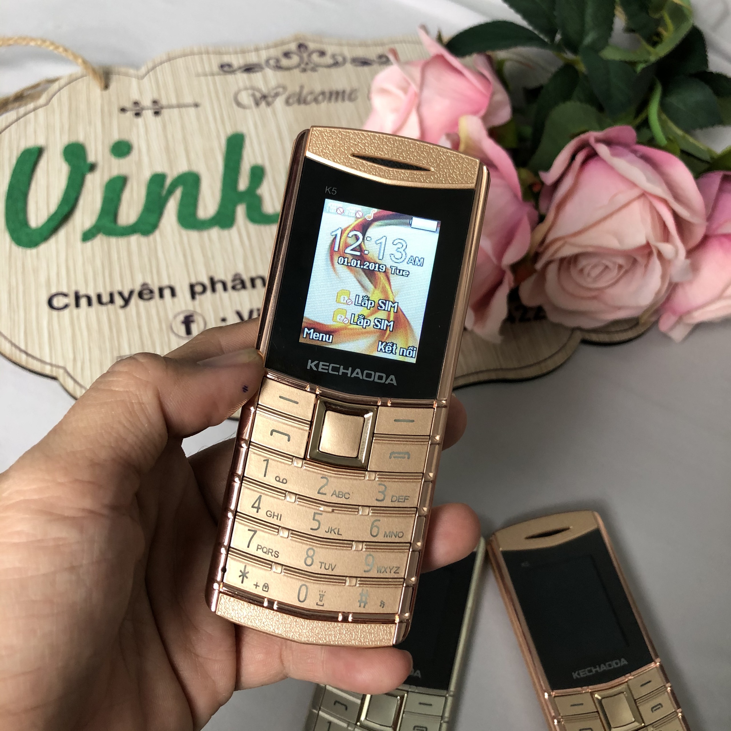 Điện Thoại Kechaoda K5 2 sim siêu mỏng - Bảo hành 12 tháng