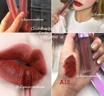 SON KEM  BLACK ROUGE A 12  ĐỎ NÂU