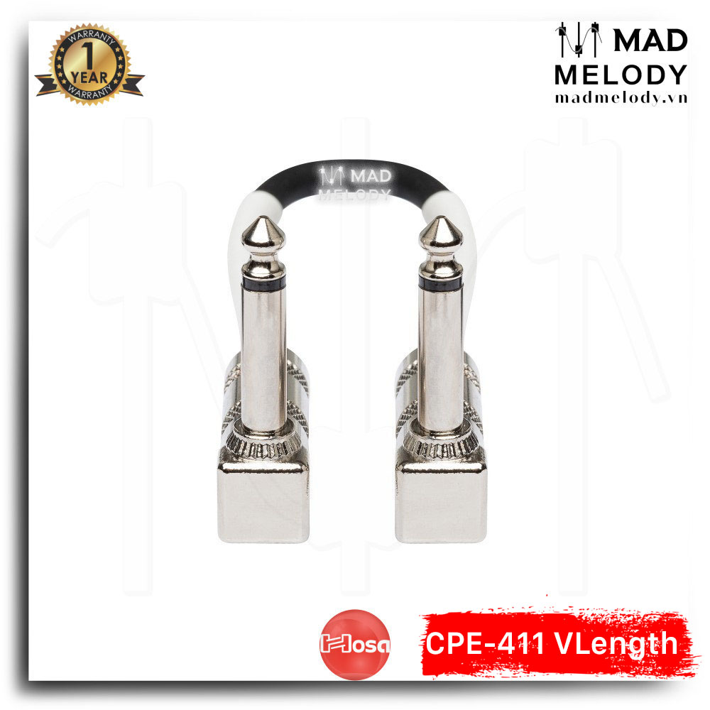 Hosa Guitar Patch Cable CPE-411 (6pc Variable length) [Bộ 6 sợi dây cáp nối pedal 6ly TS khác độ dài NEW]