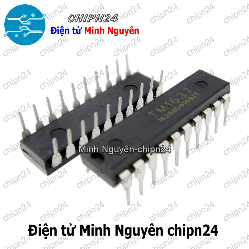 [2 con] (DT) IC TM1637 DIP-20 Hàng Tốt (1637) - HH004882