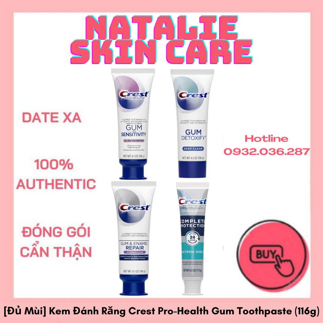 [Đủ Mùi] Kem Đánh Răng Crest Pro-Health Gum Toothpaste (116g)