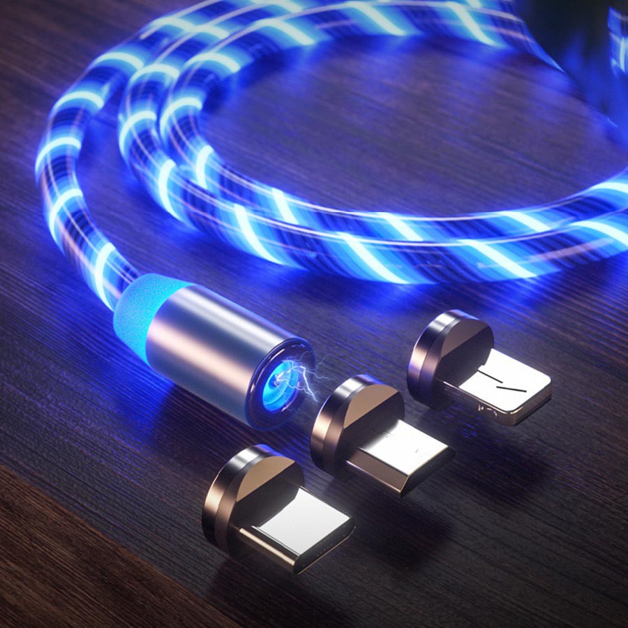 Cáp Sạc Nam Châm  Đèn Led Siêu Đẹp