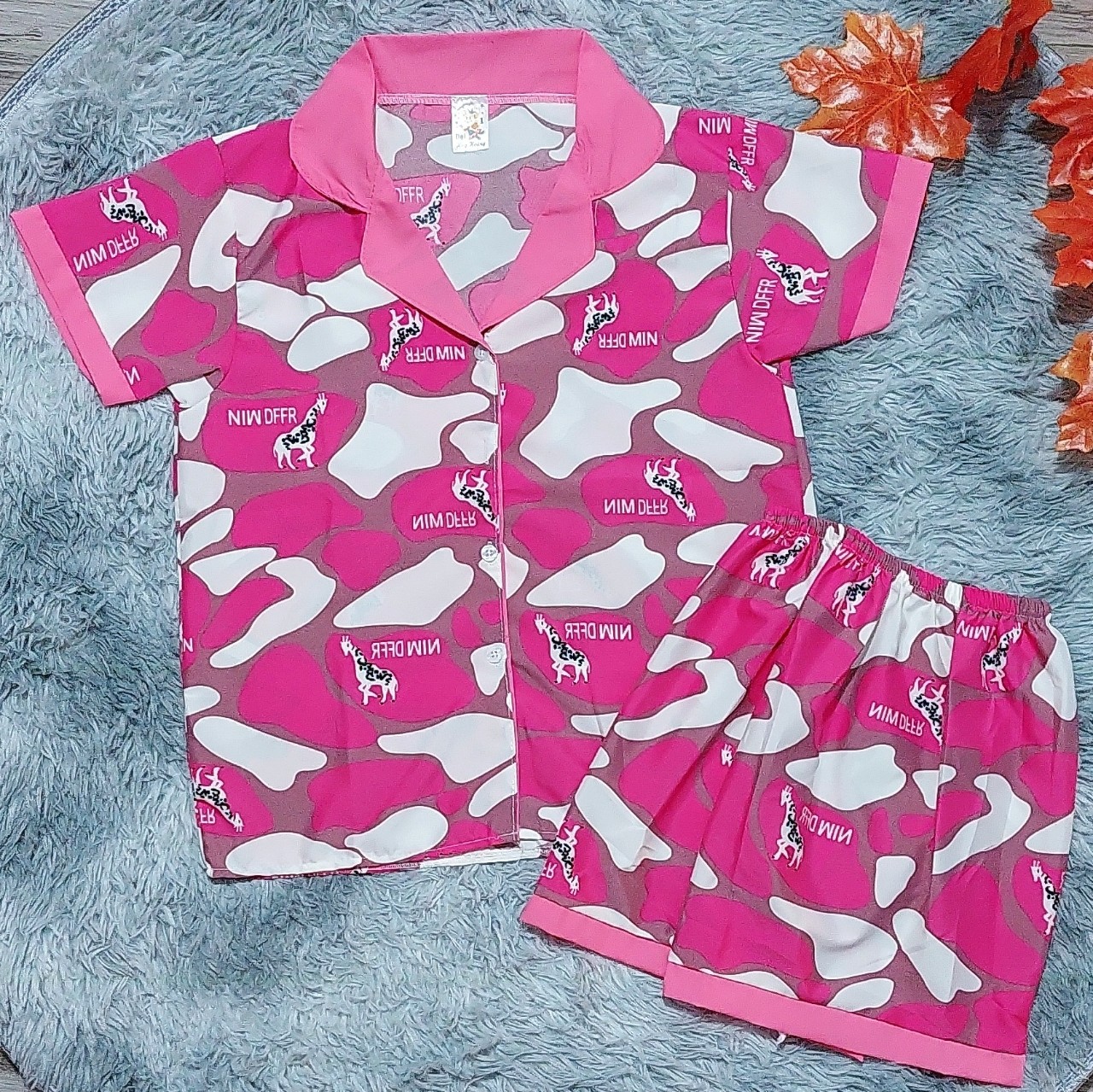 Bộ Pijama hình gấu chơi bóng cho bé gái từ 35-45kg, NOVA SHOP