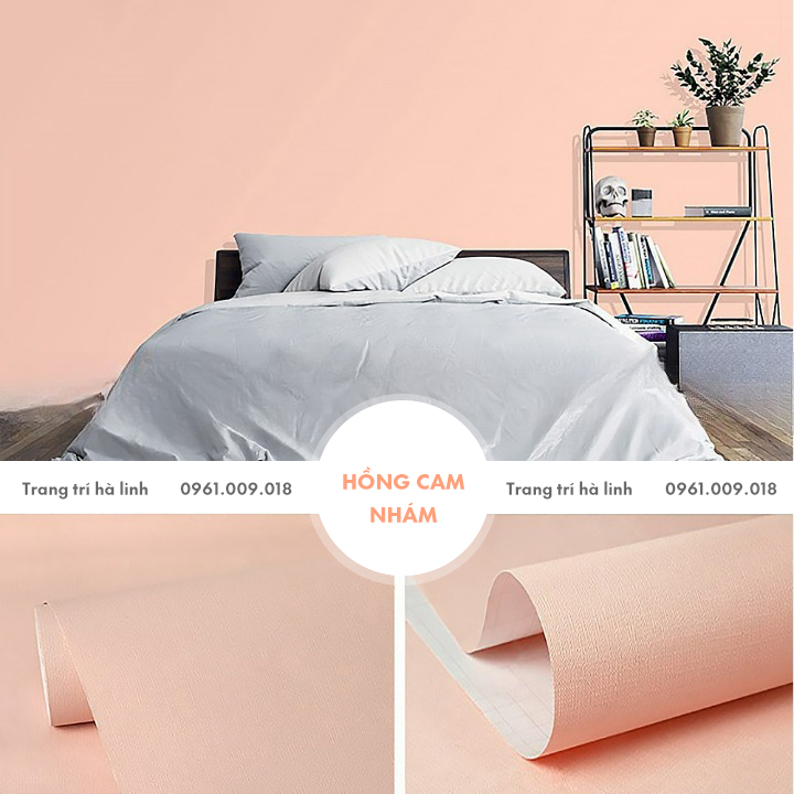 10m dài giấy dán tường pastel hàn quốc một màu trơn đơn giản hiện đại khổ 45cm