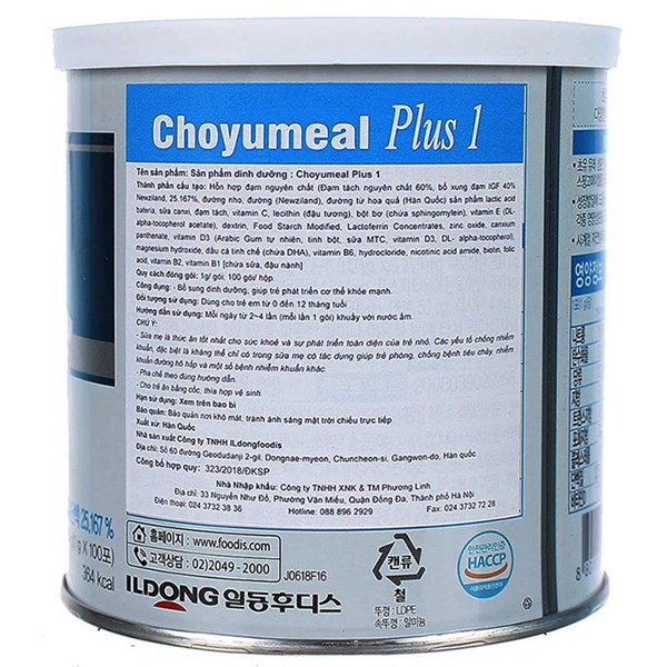[HCM]SỮA BỘT NON ILDONG PLUS 1 - HÀN QUỐC 100G