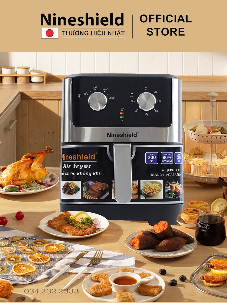 Nồi Chiên Không Dầu Nineshield