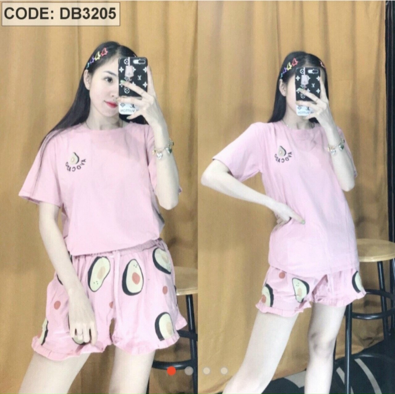 Sét đồ bộ trái bơ ngày hè mát mẻ TTSLA0370