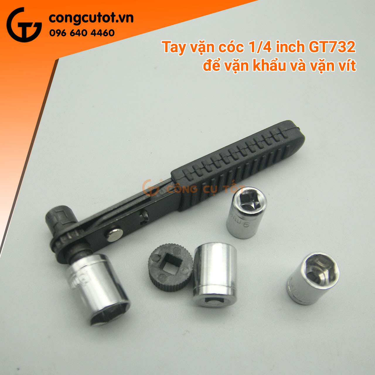 Tay vặn cóc 1/4inch để vặn khẩu và vặn vít