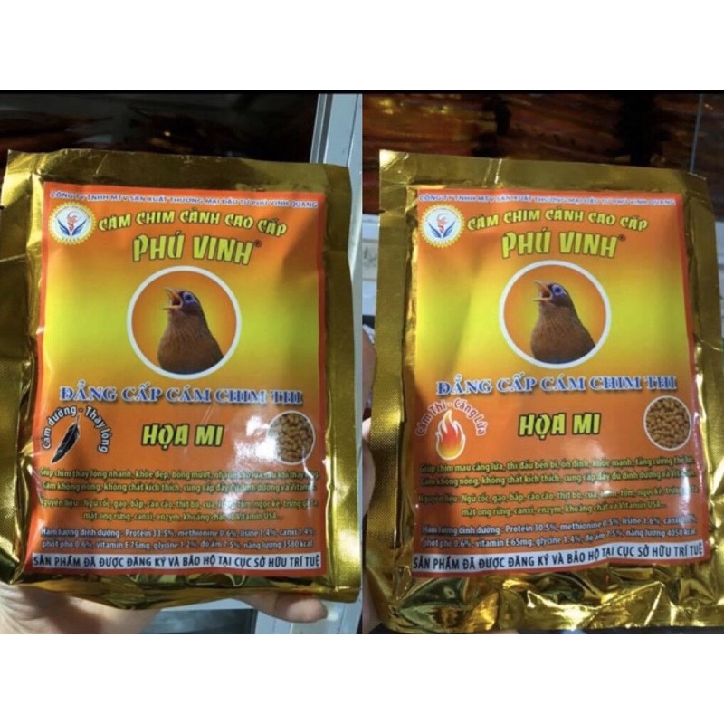 Cám phú vinh hoạ mi căng lửa / dưỡng lông 200gr - thức ăn chim cao cấp