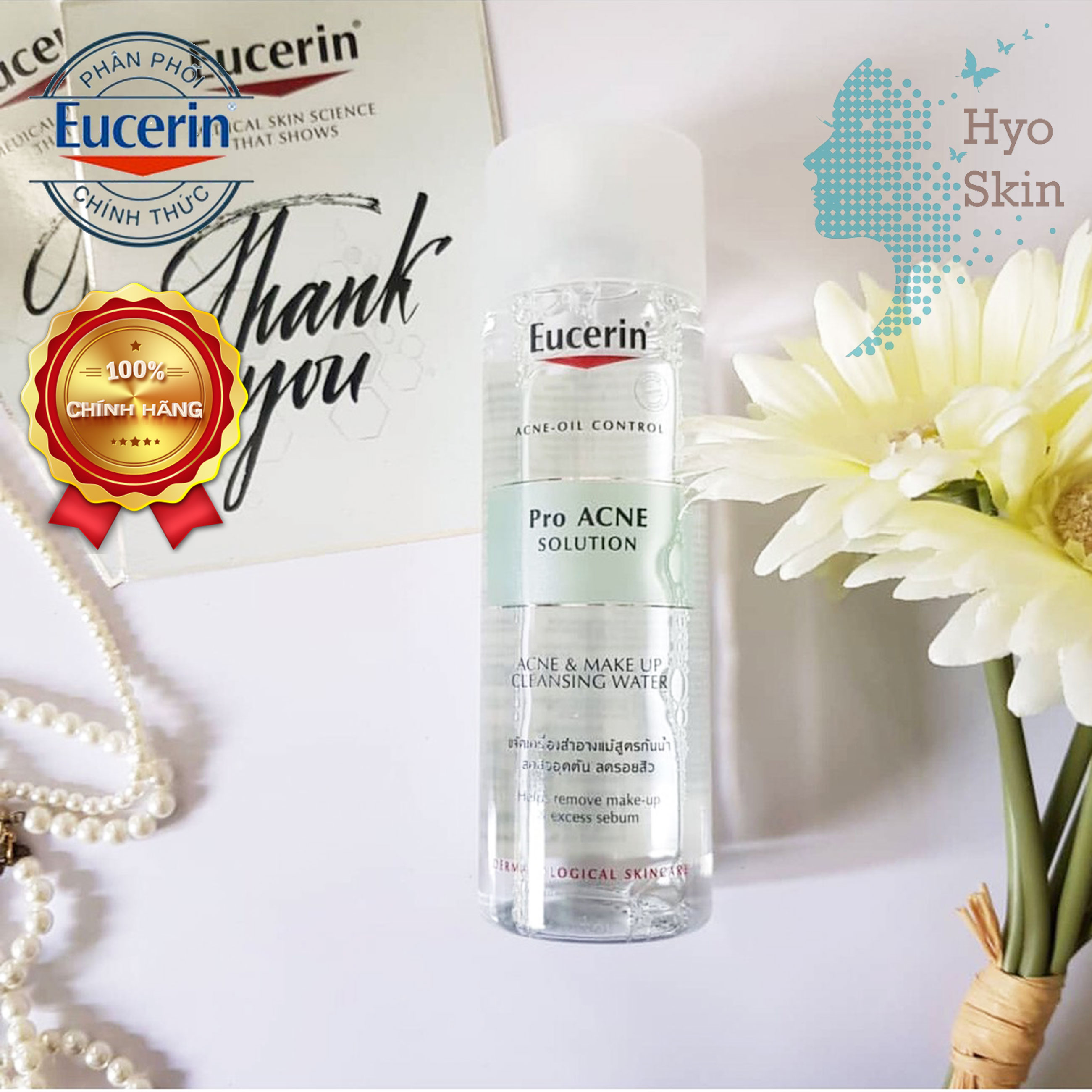 [CHÍNH HÃNG] Nước Tẩy Trang Dành Cho Da Mụn EUCERIN PRO ACNE SOLUTION ACNE & MAKE UP CLEANSING WATER 200ml