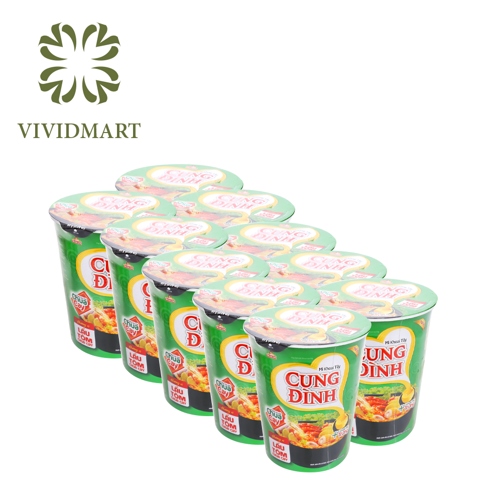 Mì ly khoai tây cung đình: bò hầm, gà hầm, sườn heo hầm măng, sườn hầm ngũ quả, thịt hầm nấm, tôm chua cay, cua bể, rau nấm chua cay chay gói – 65g – micoem