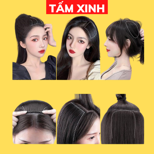 2 Kẹp phím phồng chân tóc 2 bên