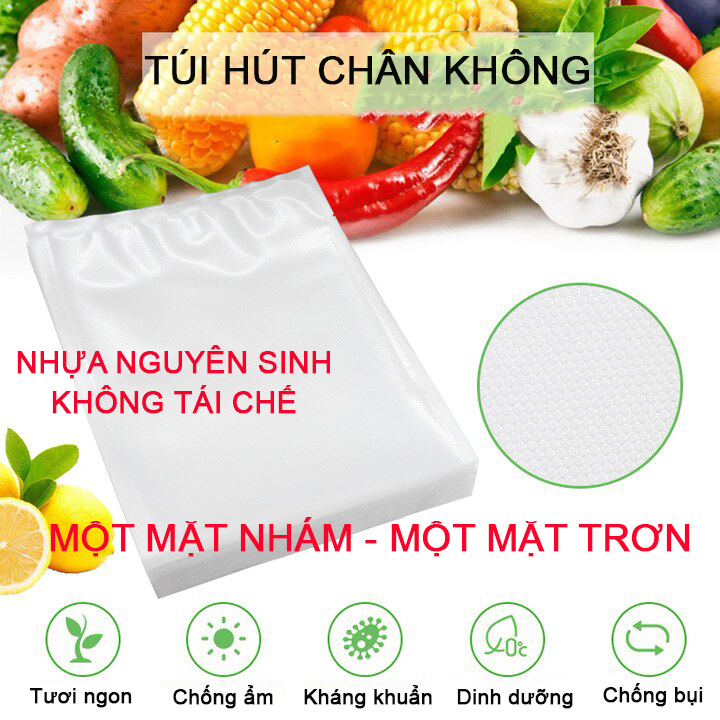 Bộ 100 Túi hút chân không chuyên dụng loại nhám size 17x25cm