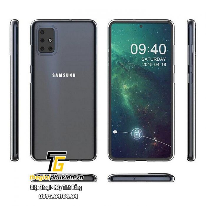 Ốp lưng Samsung Galaxy M51 silicon dẻo trong suốt