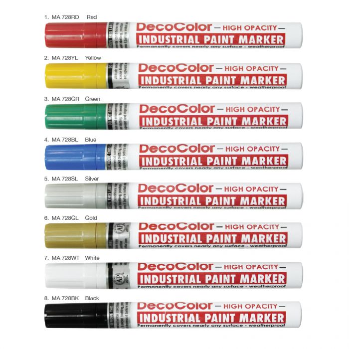 [HCM]BÚT SƠN MARVY DECOCOLOR 728 NÉT LỚN 2.0 MM - VẼ ĐƯỢC TRÊN TẤT CẢ VẬT LIỆU