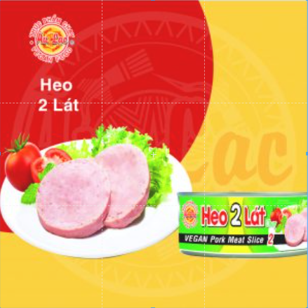 Heo 2 lát chay âu lạc 140g tiệt trùng