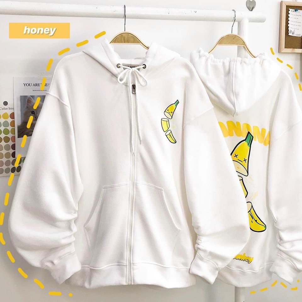 [FREESHIP TOÀN QUỐC] - ÁO KHOÁC HOODIE BANANA CẮT LÁT SIÊU ĐỘC LẠ CÁ TÍNH - HÌNH CHỤP THẬT
