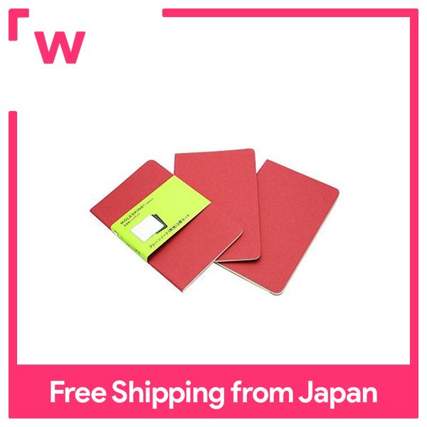 Moleskine note kaye journal plain ch113 pkt red