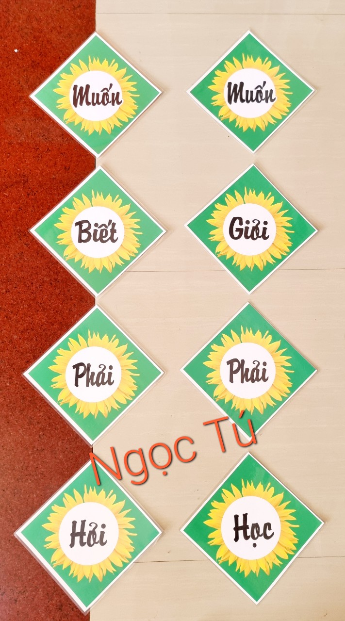 (Đồ dùng dạy học MCH) Khẩu hiệu trang trí lớp học .