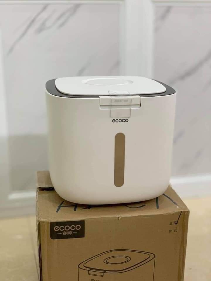 THÙNG ĐỰNG GẠO + CÁC LOẠI HẠT ECOCO 10kg ( THÙNG GẠO ECOCO)  BẢO HÀNH 36 THÁNG
