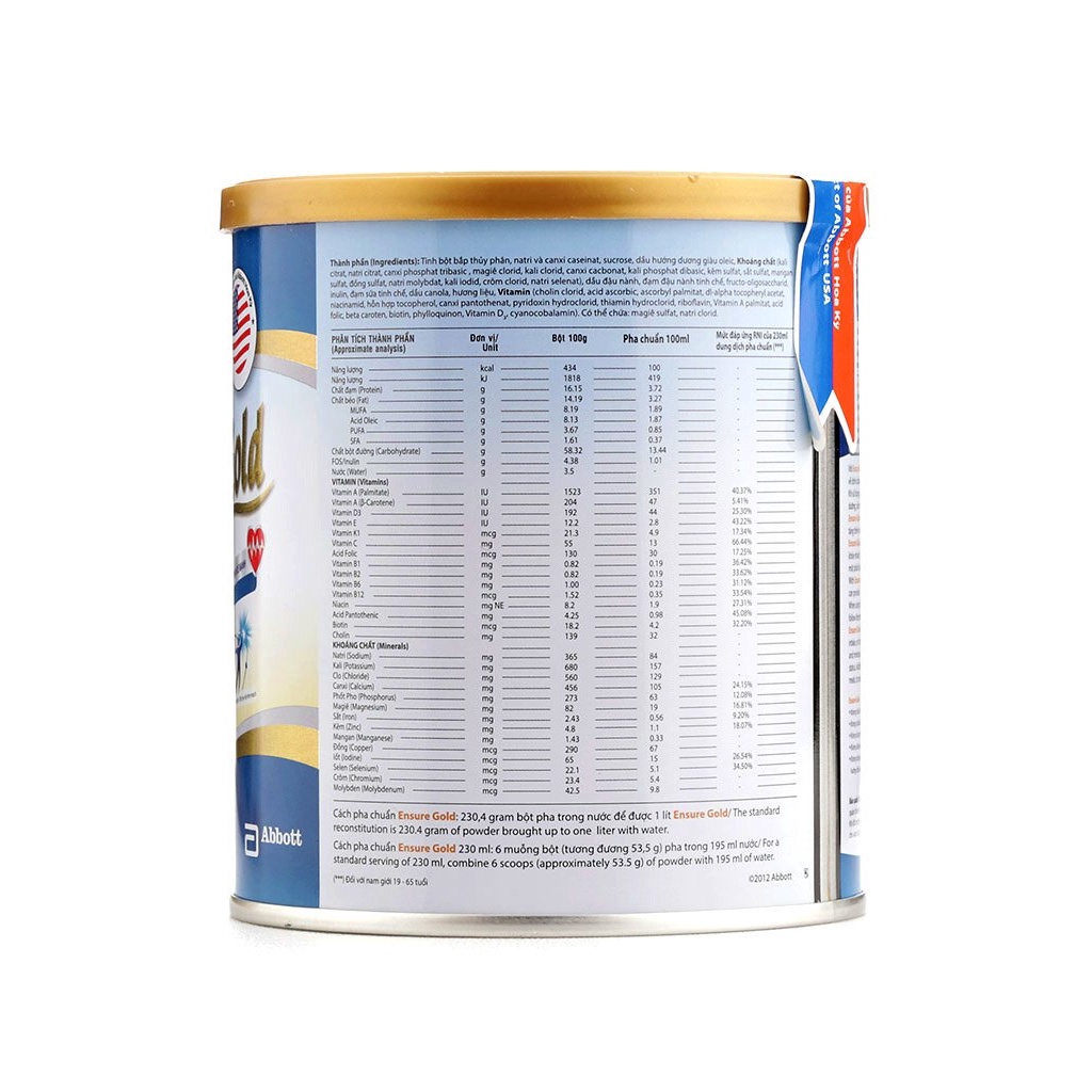 Ensure Gold Hương Vani 400g - QUANG CỐM