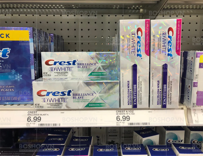 [Đủ Mùi] Kem Đánh Răng Crest 3D White Brilliance Toothpaste (110g)