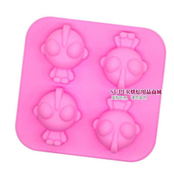 Silicone Bánh Gạo Hấp Bộ Tạo Khuôn Hình Em Bé Ăn Dặm Đồ Gia Dụng Nướng Nướng Bánh Hấp Hoạt Hình Bánh Mousse Thạch Pudding