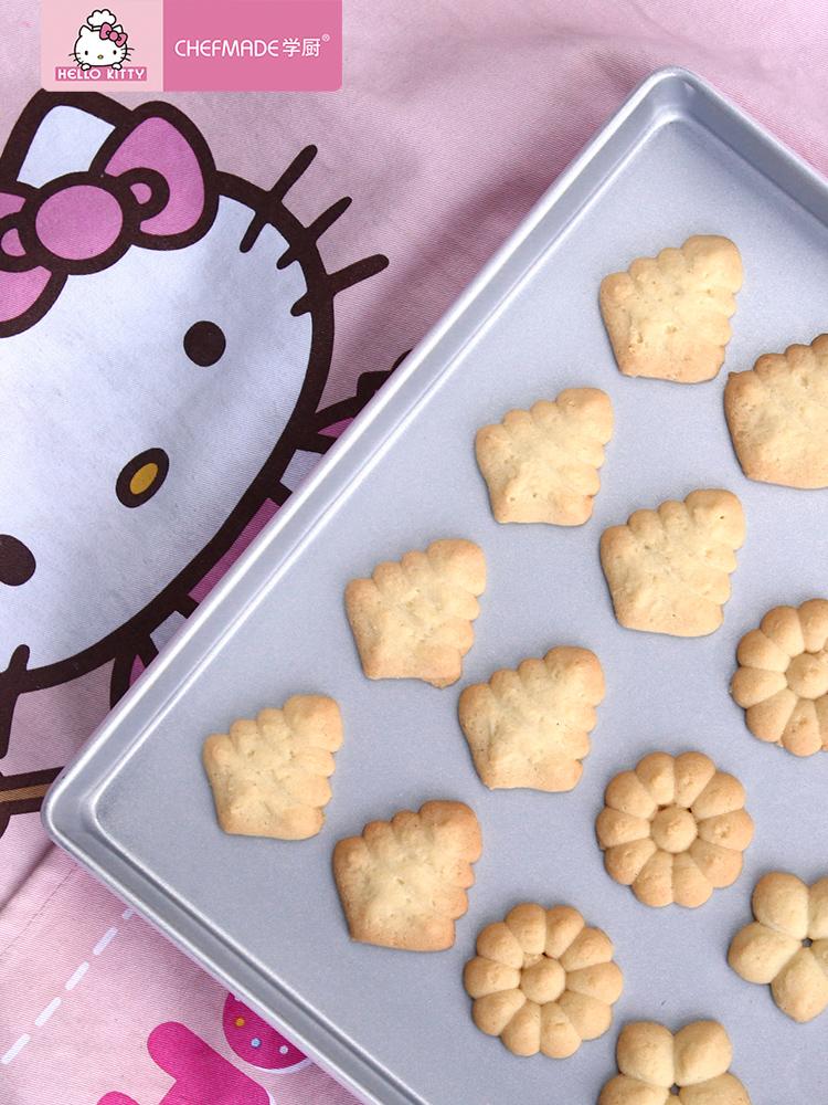 HELLOKITTY11 Inch Không Dính Khay Vuông Bánh Bộ Tạo Khuôn Hình Sáng Sớm Bánh Biscuit Bánh Khay Nướng Hình Vuông Đồ Gia Dụng Nướng