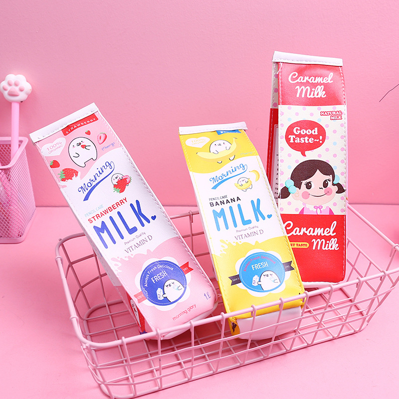 Hộp bút hình hộp sữa dễ thương