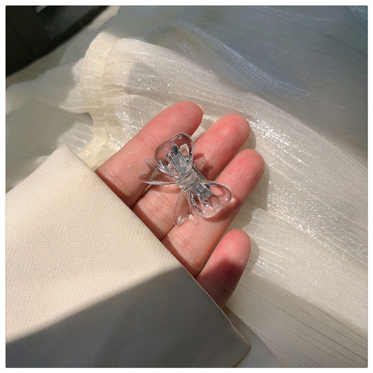 Kẹp tóc nơ mini trong suốt siêu cưng TOC43