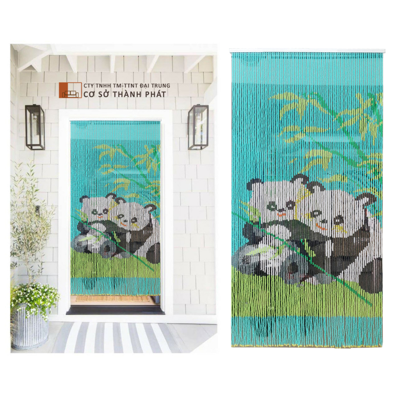 Màn hạt nhựa Đại Trung mẫu gấu trúc 1m x 2m