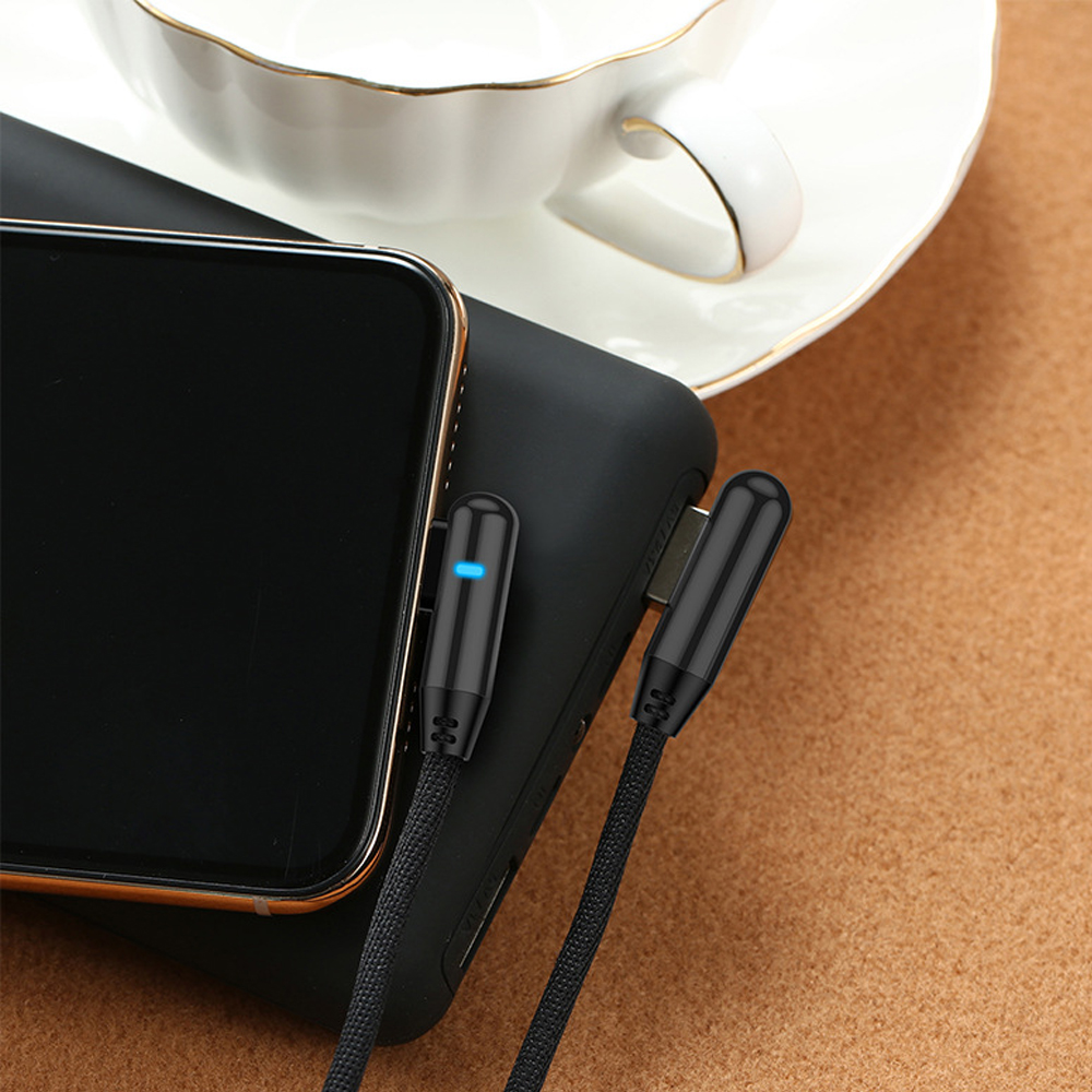 Cáp sạc nhanh có đèn Led dành cho điện thoại, dây sạc Iphone, micro USB, Type C