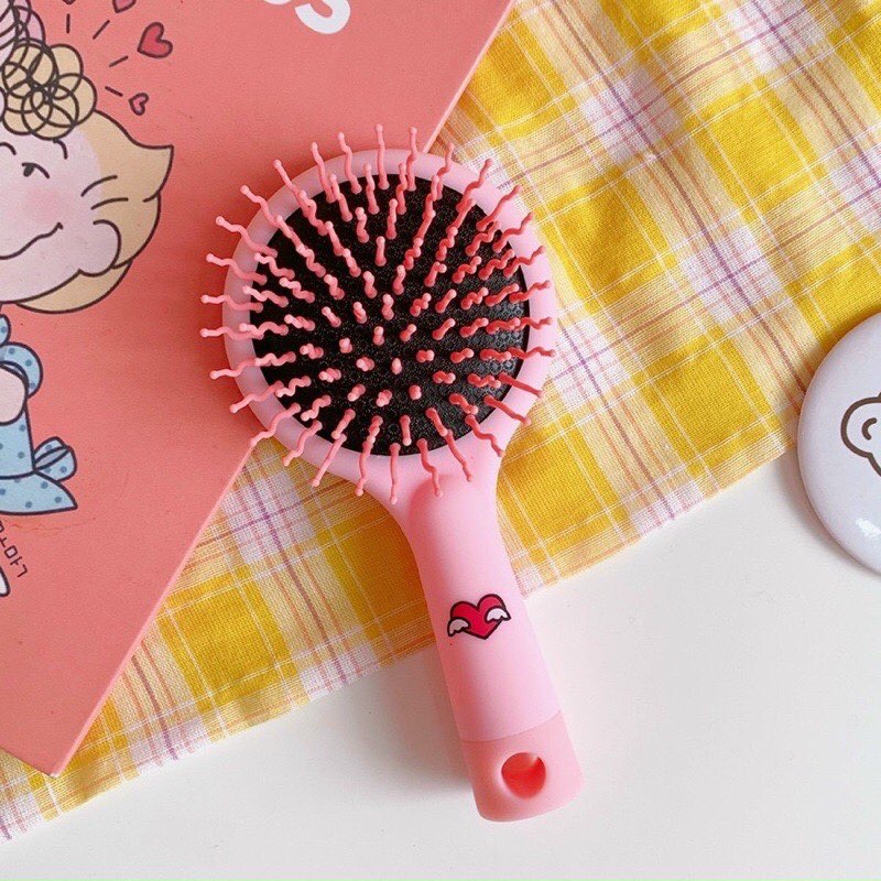 Lược chải tóc kèm gương Lược gỡ rối tóc massage