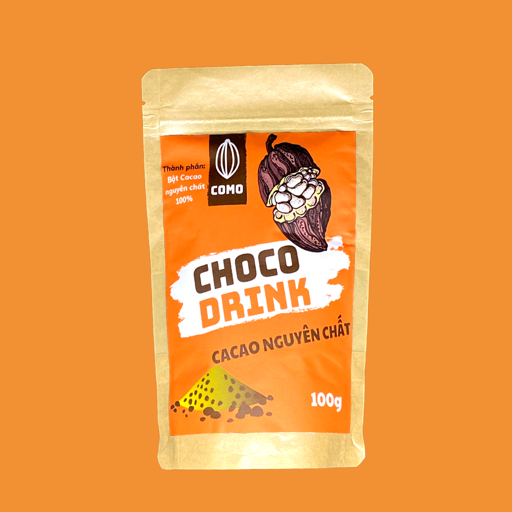 Bột socola sữa 3 trong 1 thơm béo đậm đà 100g Como Chocolate