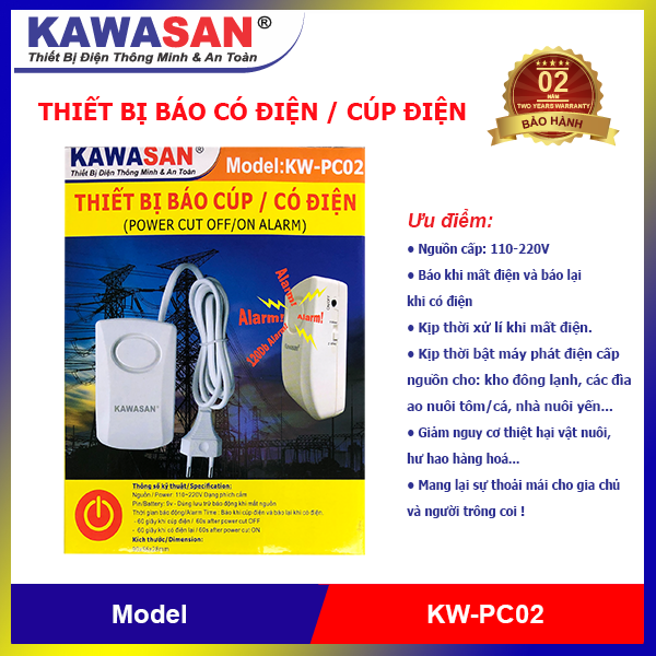 THIẾT BỊ BÁO CÚP ĐIỆN KW-PC02