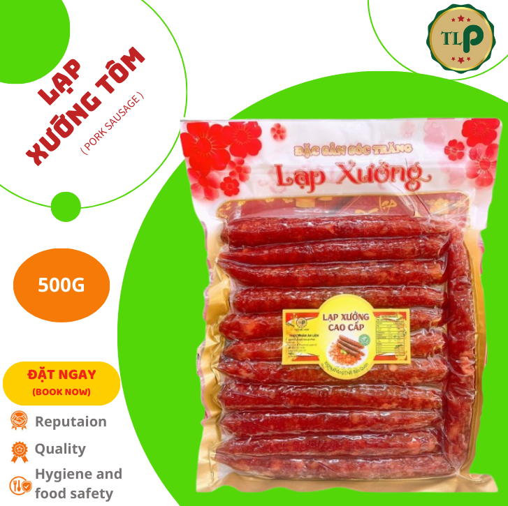 Lạp xưởng cao cấp tlp - bịch 500g