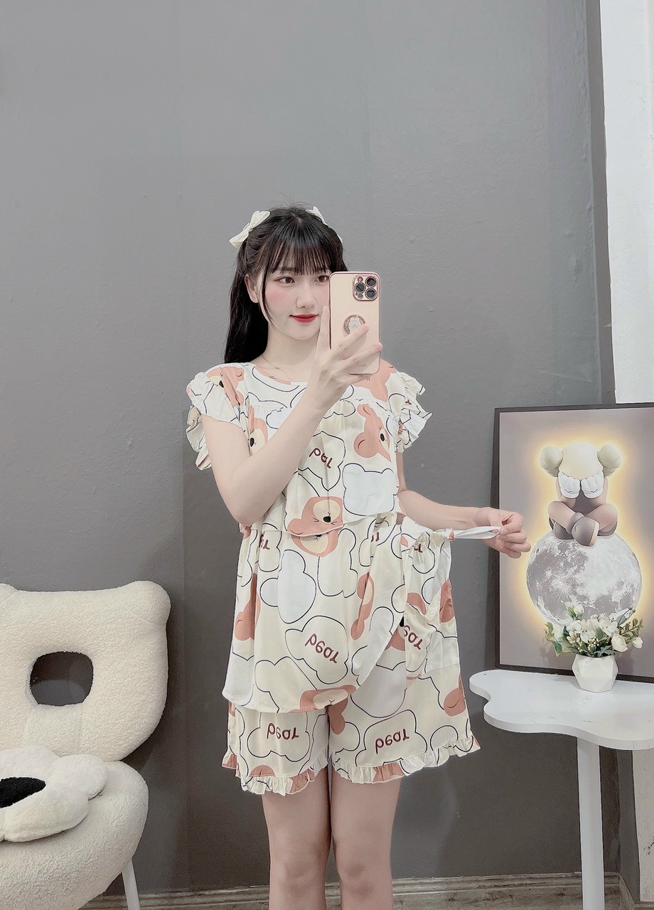 bộ đồ hè chất mềm mát cho mẹ từ 40-70kg