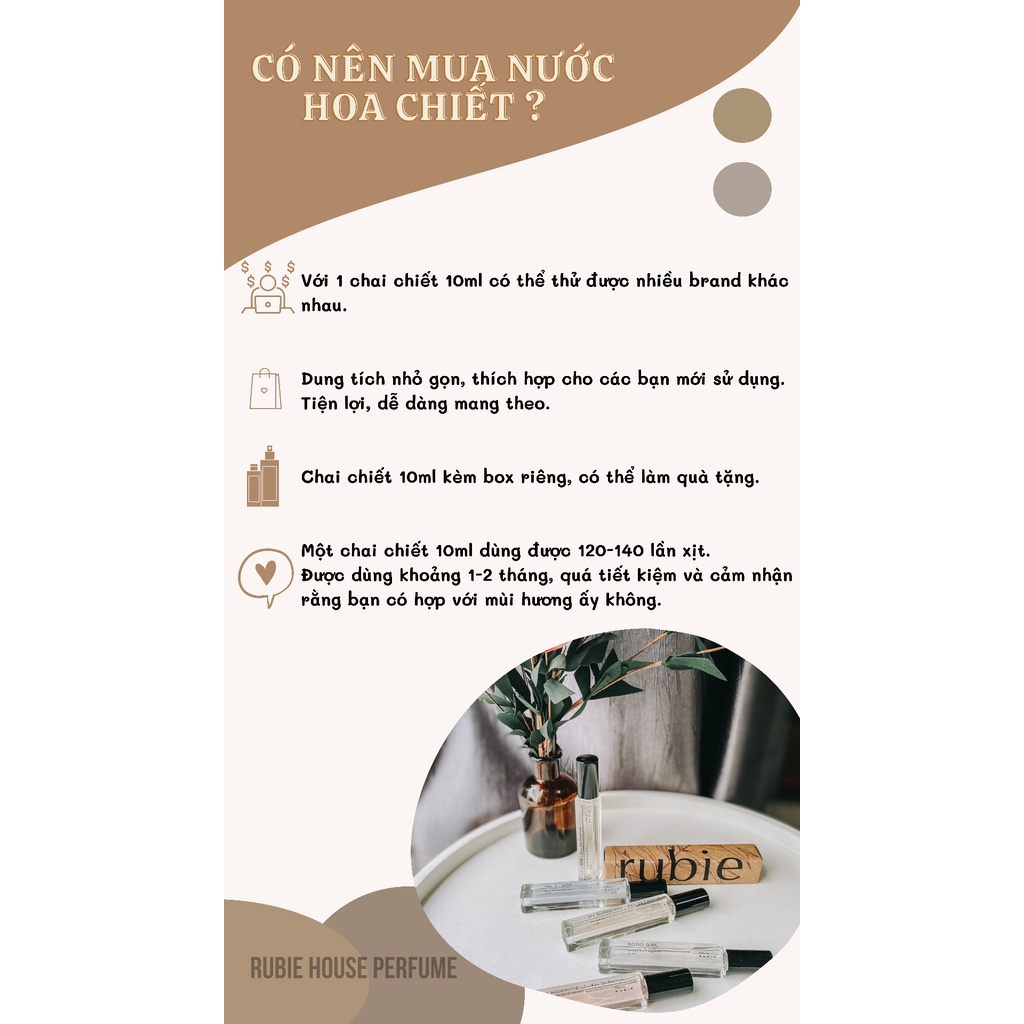 10ml [ Mẫu Thử ] BLOOM Eau De Parfum - Gucci - Nước Hoa Nữ