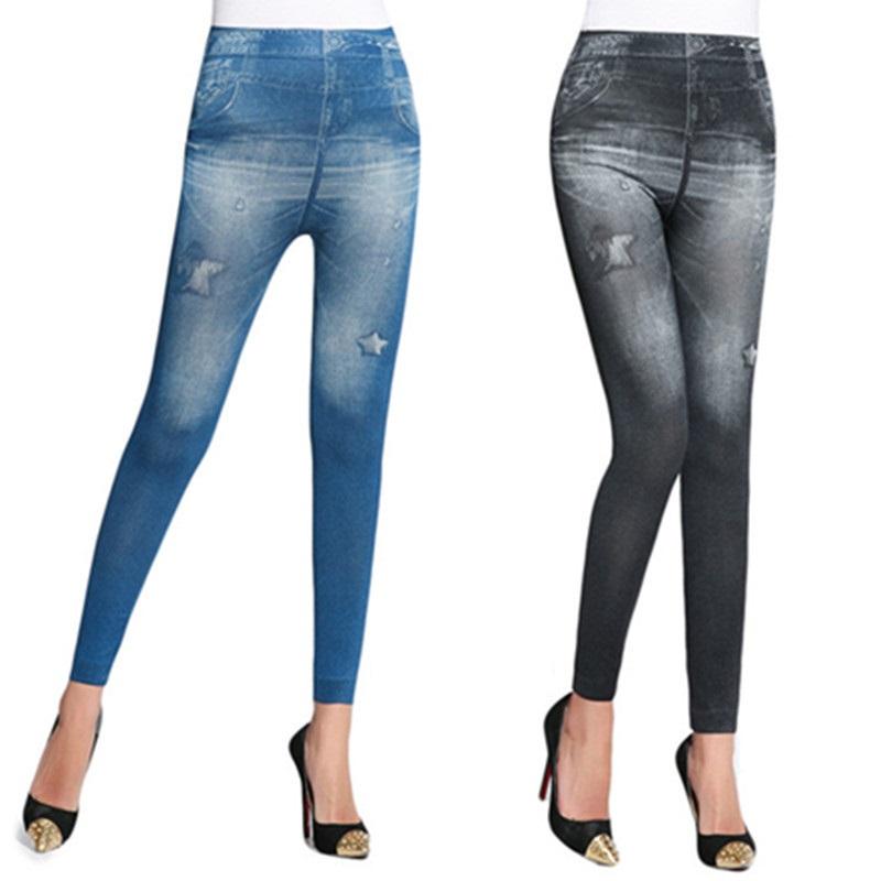 Quần Legging Dài Giả Jean (nhiều mẫu)