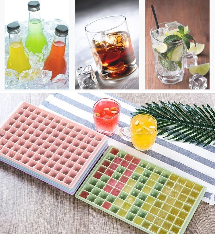 [HCM]Khay làm đá 96 viên nhiều màu