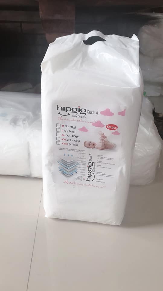 100 m Tã Hipgig A xuất Nhật đủ các size