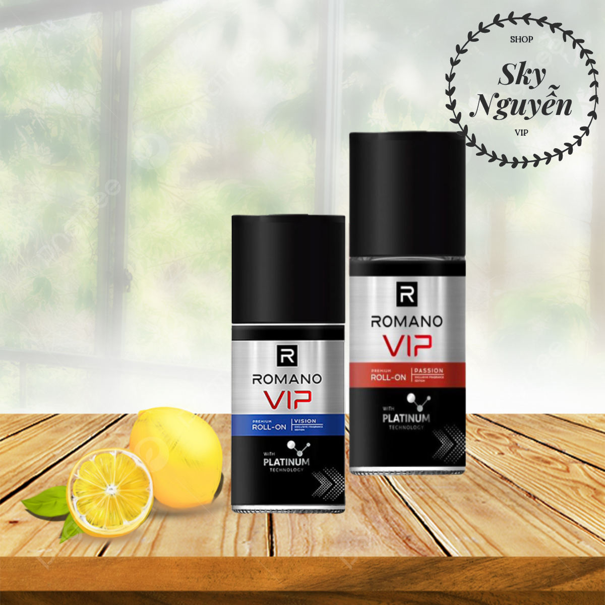 Combo 2 lăn khử mùi romano vip passion và vision 50ml