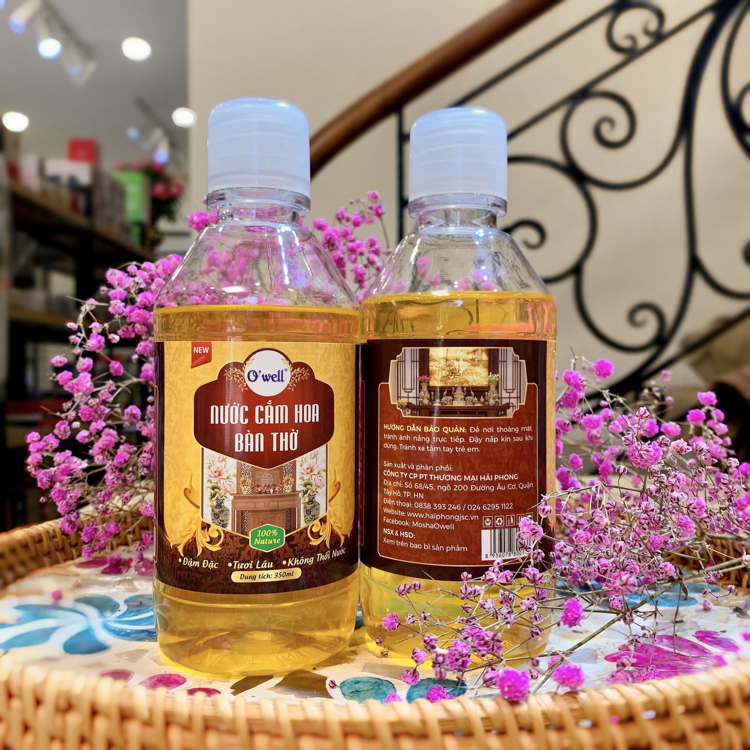 Nước cắm hoa tươi lâu O'Well chai 350ml