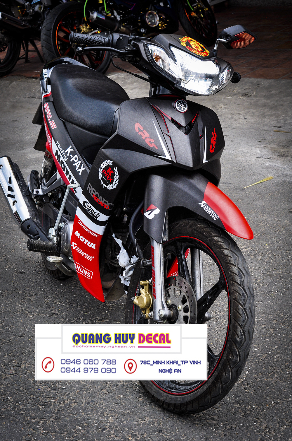 Tem trùm xe sirius đỏ đen, team dán xe máy sirius, team trùm sirius, team trùm sirius, tem xe sirius, tem trùm sirius, tem xe sirius đỏ đen