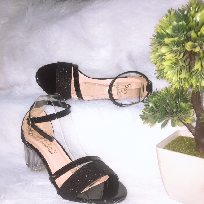 sandal Gót Trong 5p Quay Ánh Kim giá rẻ