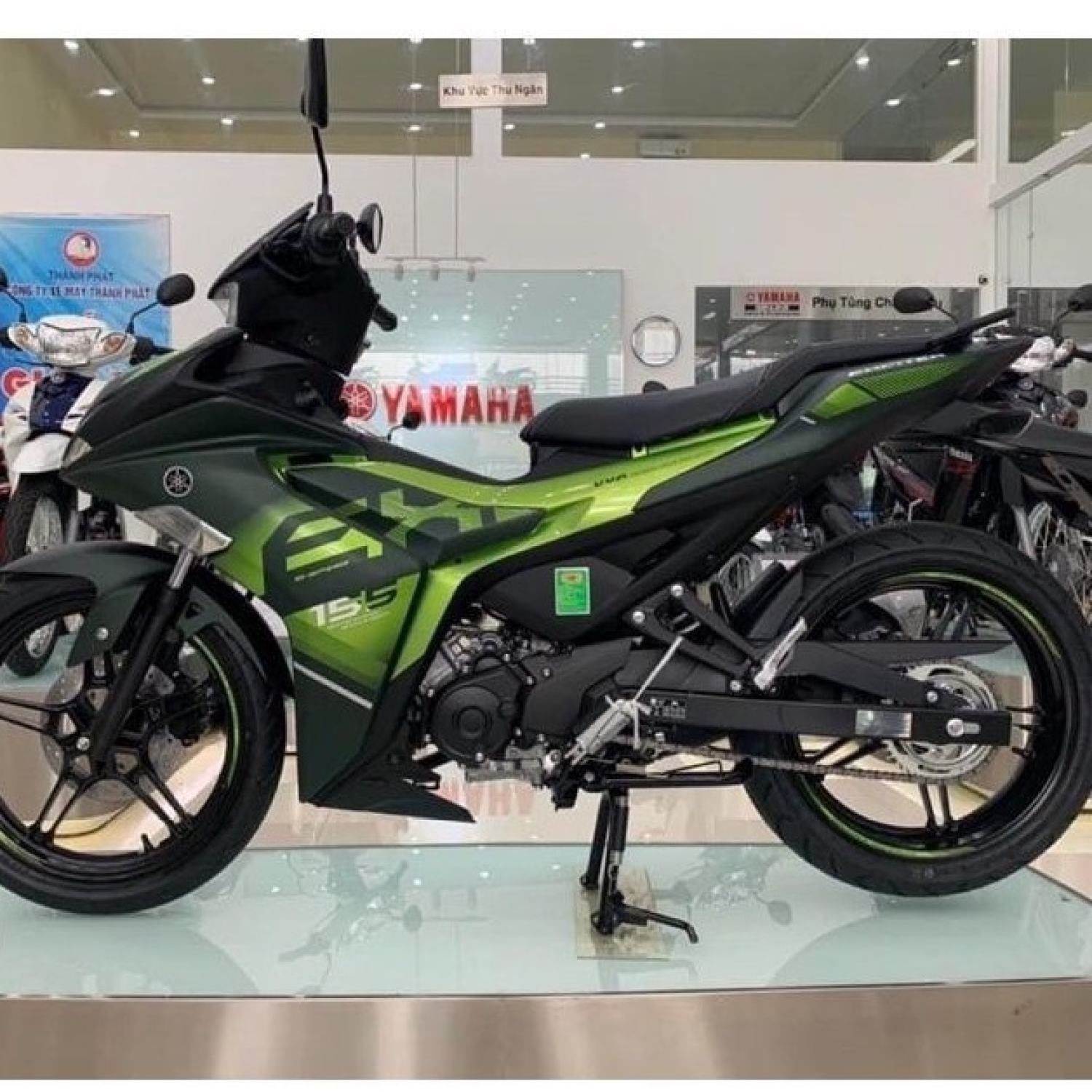 Tem rời exciter 155 vva xanh rêu bảng giới hạn 2022