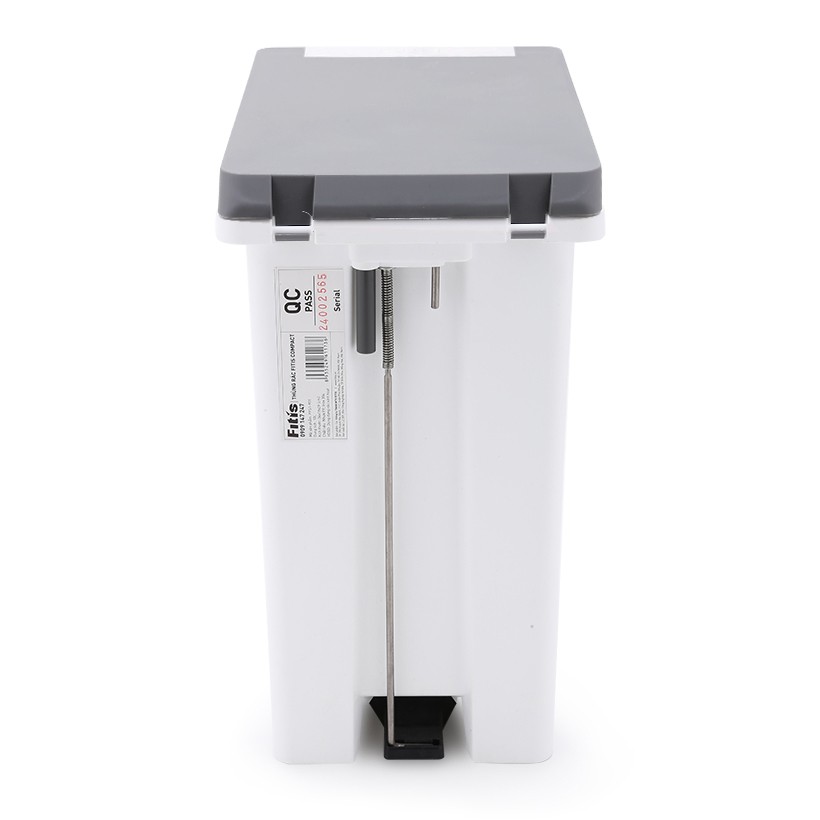 Thùng Rác Fitis Compact Trắng Xám 10 Lít