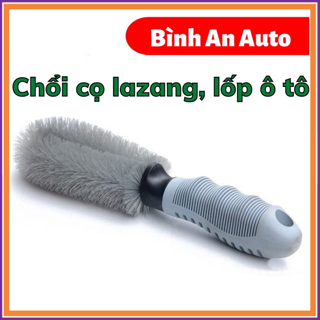 Chổi cọ lazang ô tô, chổi cọ vành xe, chổi cọ mâm xe, chổi vệ sinh vành lazang cán ngắn, chổi cọ lùa hốc bu lông lazang phiên bản mới, bản chải chổi chà rửa vành ô tô, xe máy